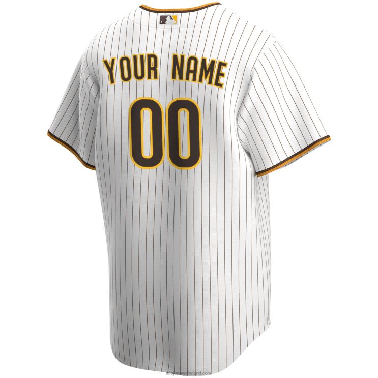 IE MBL San Diego Padres Nike Home Replica Custom Jersey Men White R0H2T92