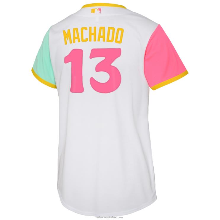 IE MBL Youth San Diego Padres Manny Machado Nike 2022 City Connect Replica Player Jersey White R0H2T151