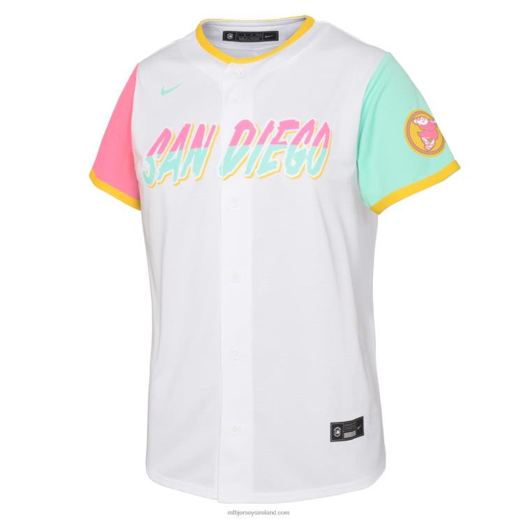 IE MBL Youth San Diego Padres Yu Darvish Nike 2022 City Connect Replica Player Jersey White R0H2T537