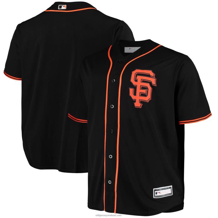 IE MBL San Francisco Giants Big & Tall Alternate Replica Team Jersey Men Black R0H2T652