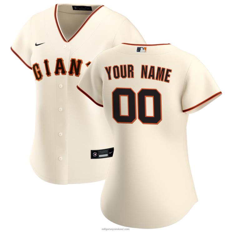 IE MBL San Francisco Giants Nike Home Replica Custom Jersey Women Cream R0H2T293