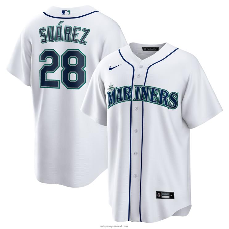 IE MBL Seattle Mariners Eugenio Suarez Nike Home Replica Player Jersey Men White R0H2T1416