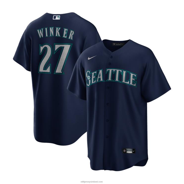 IE MBL Seattle Mariners Jesse Winker Nike Alternate Replica Player Jersey Men Navy R0H2T1044
