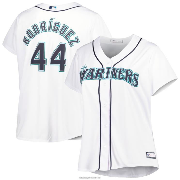 IE MBL Seattle Mariners Julio Rodriguez Plus Size Replica Player Jersey Women White R0H2T697