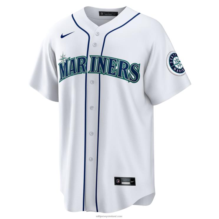 IE MBL Seattle Mariners Kyle Lewis Nike Replica Player Name Jersey Men White R0H2T685