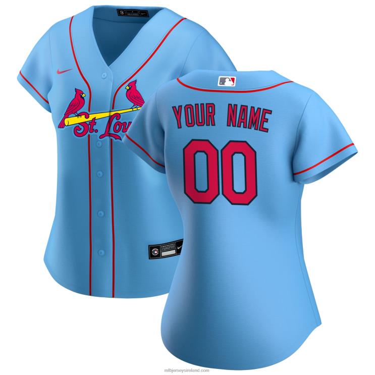 IE MBL St. Louis Cardinals Nike Alternate Replica Custom Jersey Women Blue R0H2T673