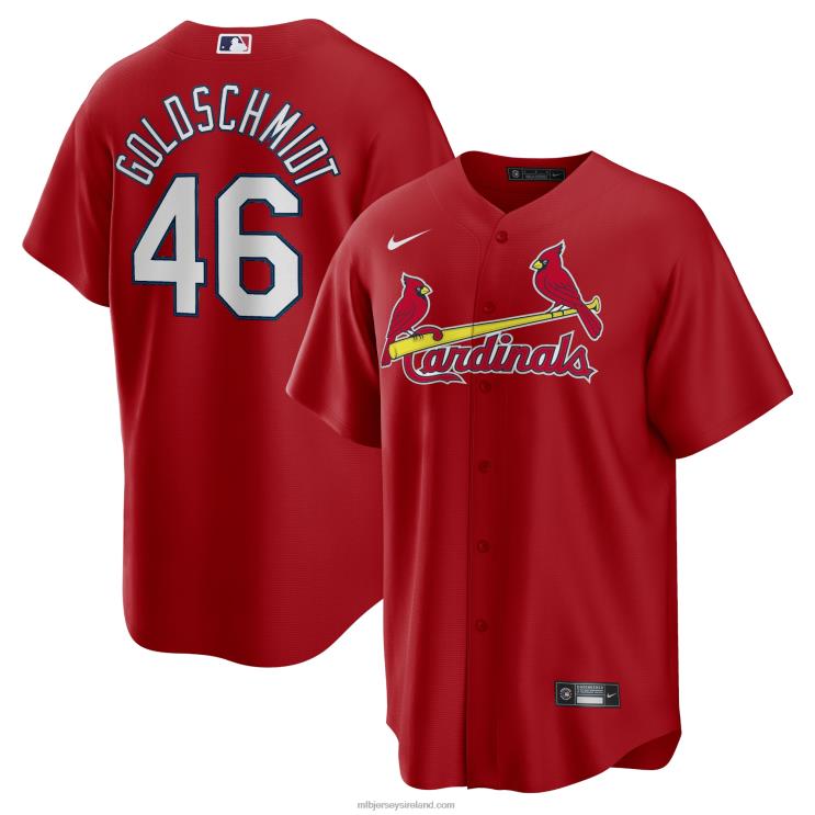 IE MBL St. Louis Cardinals Paul schmidt Nike Alternate Replica Player Name Jersey Men Gold R0H2T608