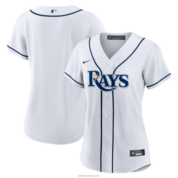 IE MBL Tampa Bay Rays Nike Home Replica Team Jersey Women White R0H2T471