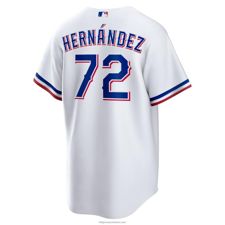 IE MBL Texas Rangers Jonathan Hernandez Nike Home Replica Player Jersey Men White R0H2T1386