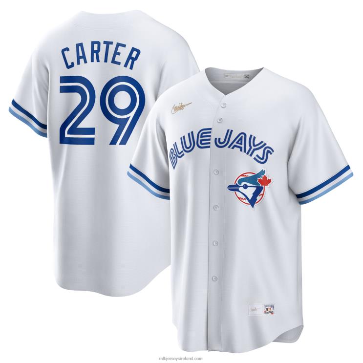 IE MBL Toronto Jays Joe Carter Nike Home Cooperstown Collection Player Jersey Men White R0H2T1174