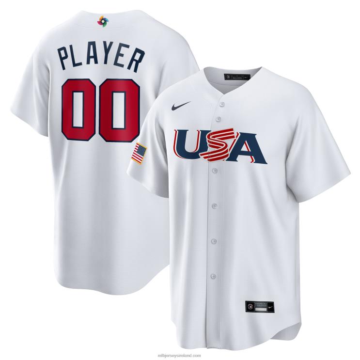 IE MBL USA Baseball Nike 2023 World Baseball Classic Pick-A-Player Replica Jersey Men White R0H2T531
