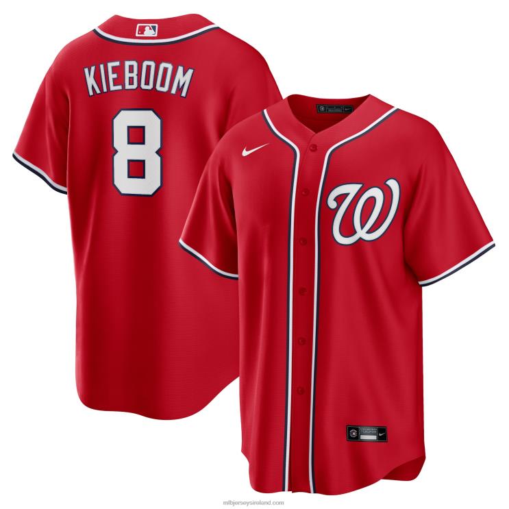 IE MBL Washington Nationals Carter Kieboom Nike Alternate Replica Player Name Jersey Men Red R0H2T1028