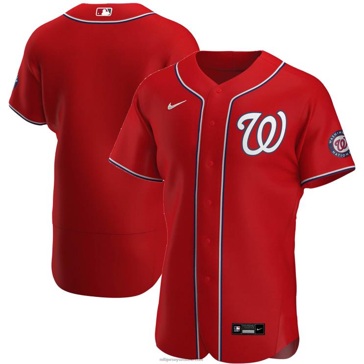 IE MBL Washington Nationals Nike Alternate Authentic Team Jersey Men Red R0H2T1163