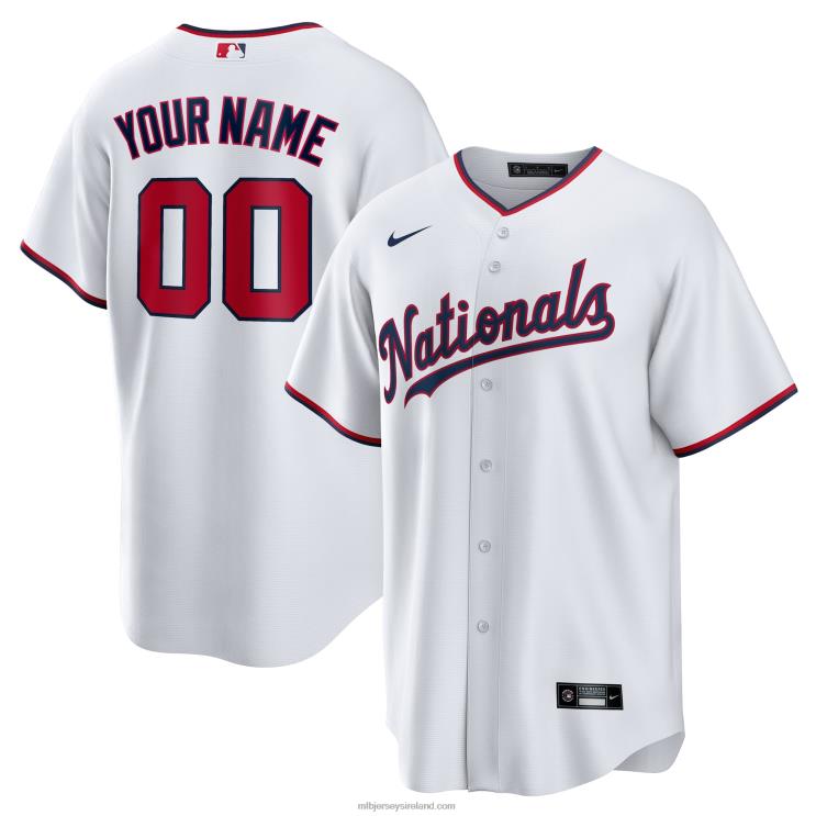 IE MBL Youth Washington Nationals Nike Replica Custom Jersey White R0H2T797
